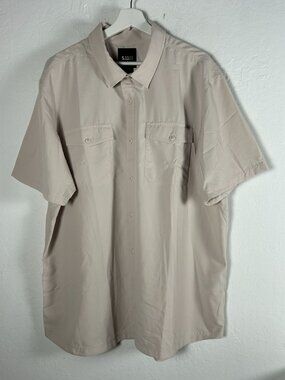 5.11 Tactical Men Marksman Short Sleeve Shirt 2XL Beige Lightweight Outdoor NWOT